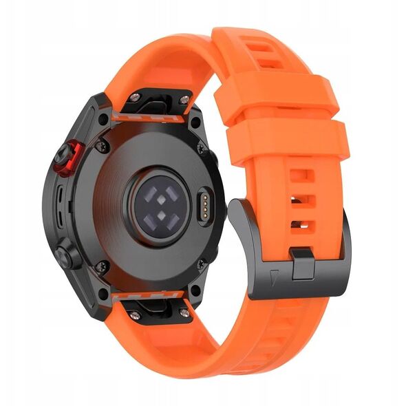 Λουράκι σιλικόνης για GARMIN FENIX 3 / 3HR / 5X / 6X / 6X Pro / 7X / 7X Pro πορτοκαλί (8)