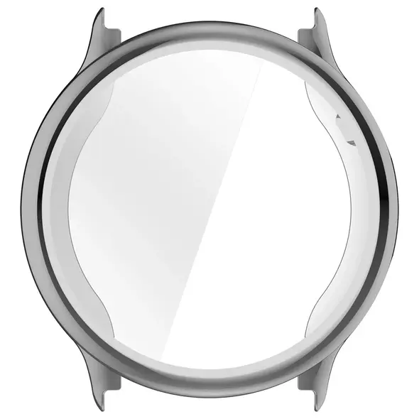 Etui z osłoną ekranu Bizon Case Watch Felipe do Garmin Vivoactive 6 srebrne