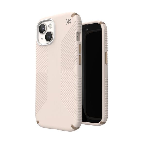 Etui Speck Presidio2 Grip Apple iPhone 15 (Bleached Bone/Heirloom Gold/Hazel Brown)