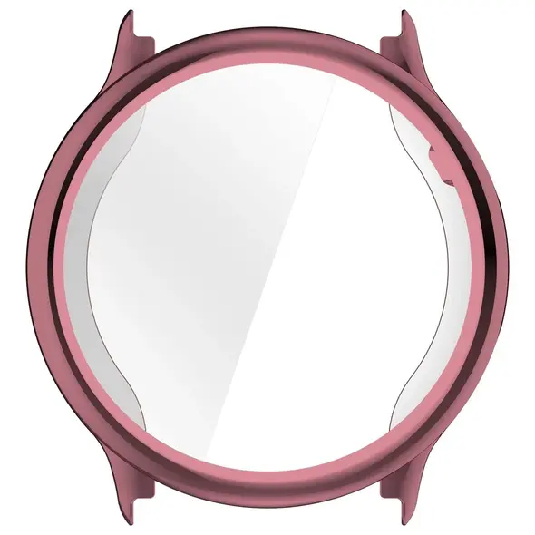 Etui z osłoną ekranu Bizon Case Watch Felipe do Garmin Vivoactive 6 różowe