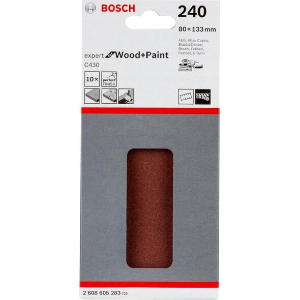 Bosch Sanding sheet Bosch RW 80X133 G240 10PC NS