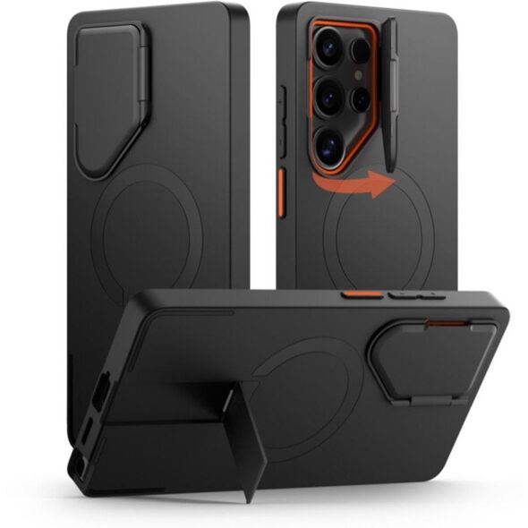 TECH PROTECT KEVLAR AURA MAGSAFE GALAXY S25 ULTRA BLACK/ORANGE