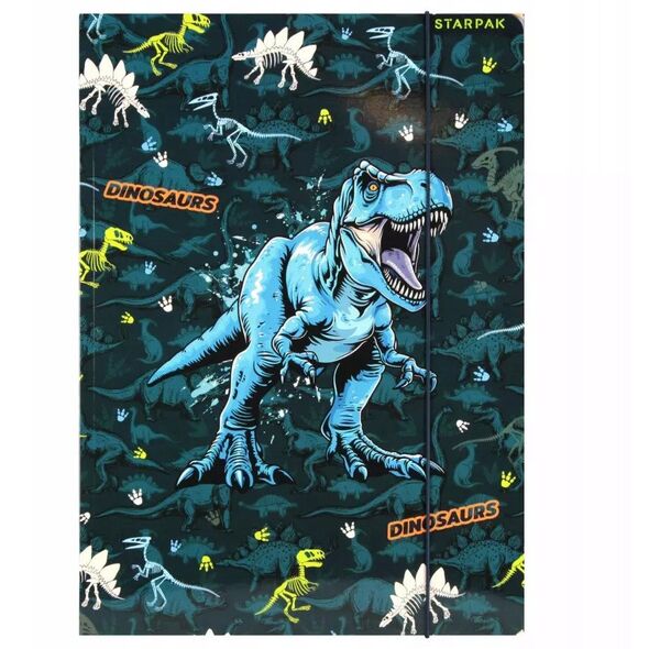 Φάκελος με λάστιχο Α4 DINO GLOW Starpak FOL10/100