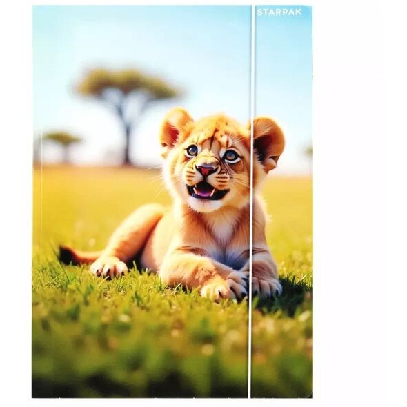 ΦΑΚΕΛΟΣ ΜΕ ΛΑΣΤΙΧΟ Α4 WILD ANIMAL STK FOL10/100