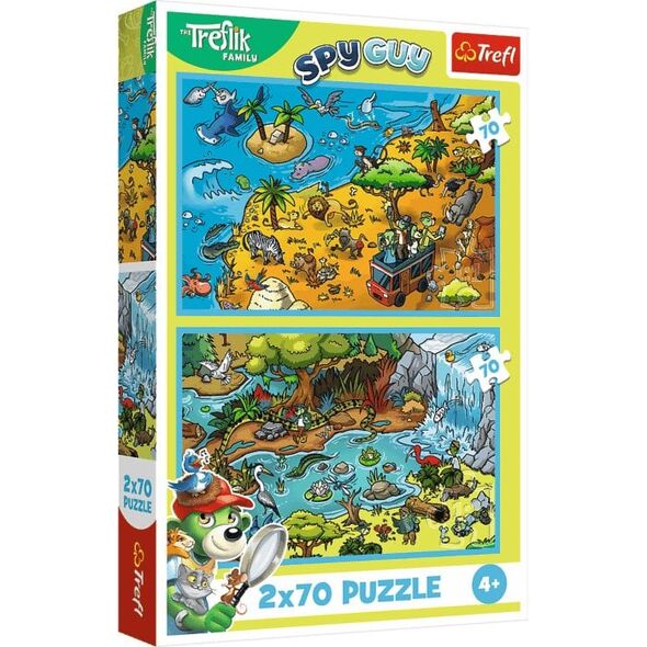 Παζλ 2x70 Trefliki w Krainie Zwierząt 34445
