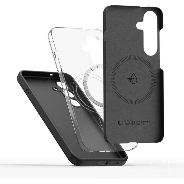 TECH-PROTECT LIQUID SILICONE MAGSAFE GALAXY S25 EDGE BLACK