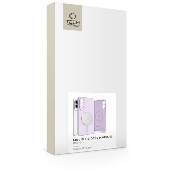 TECH-PROTECT LIQUID SILICONE MAGSAFE GALAXY S25 EDGE MAUVE