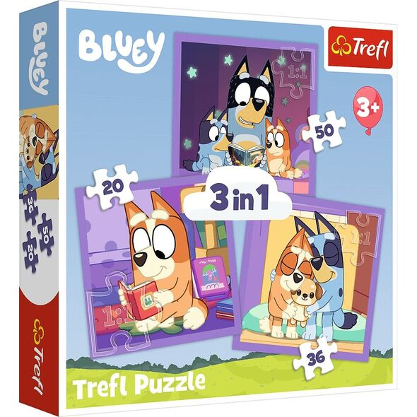 PUZZLE 3w1 Γνωρίστε Bluey /BBC Bluey 34895