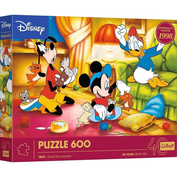 PUZZLE 600 40 χρόνια Trefl-Μίκυ Μάους και Φίλοι.37601