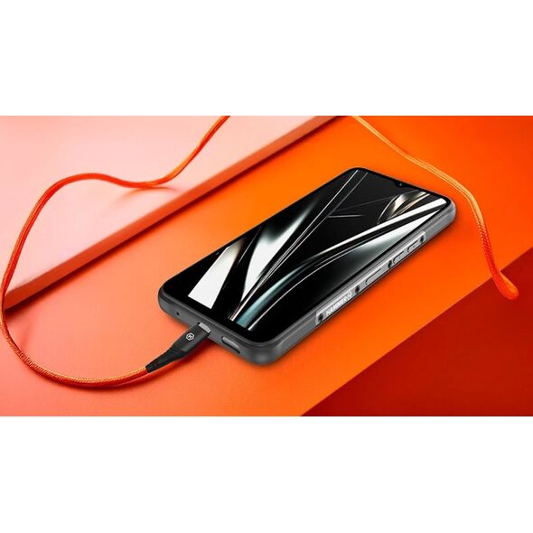 Kabel Hammer USB-A - USB-C 3A 65W 1m (482Mbp/s), ORANGE / POMARAŃCZOWY