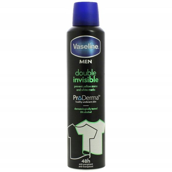 U VASELINE Deo spray 250ml Invisible Men