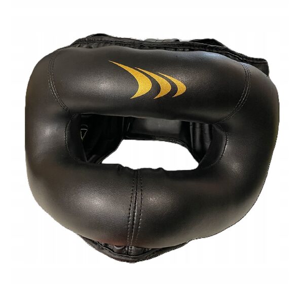 KASK Z OSŁONĄ NOSA - PRO CZARNY L