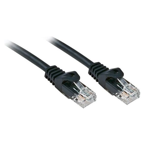 Lindy Patchcord Cat.6, U/UTP, 0.3m, czarny (48190)