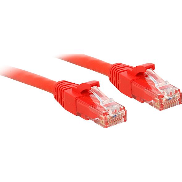 Lindy Patchcord Cat6, U/UTP, 15m, czerwony (48038)
