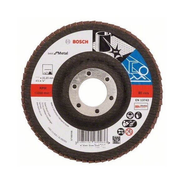 Bosch Listkowa tarcza szlifierska X571 P60 115mm wygięta (2608605451)