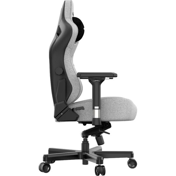 Fotel Anda Seat Fotel gamingowy Anda Seat Kaiser 3 L materiałowy szary obrotowy