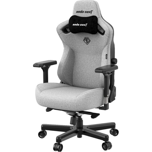 Fotel Anda Seat Fotel gamingowy Anda Seat Kaiser 3 L materiałowy szary obrotowy