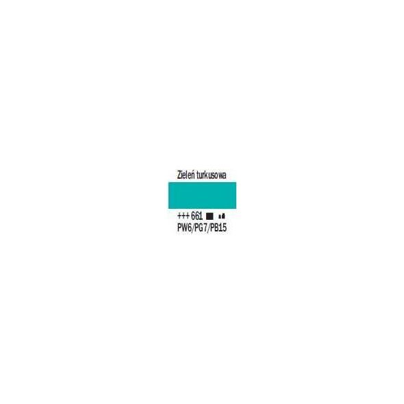 Artequipment Farba akrylowa TALENS AMSTERDAM 120ml 661 - TURQUOISE GREEN uniw