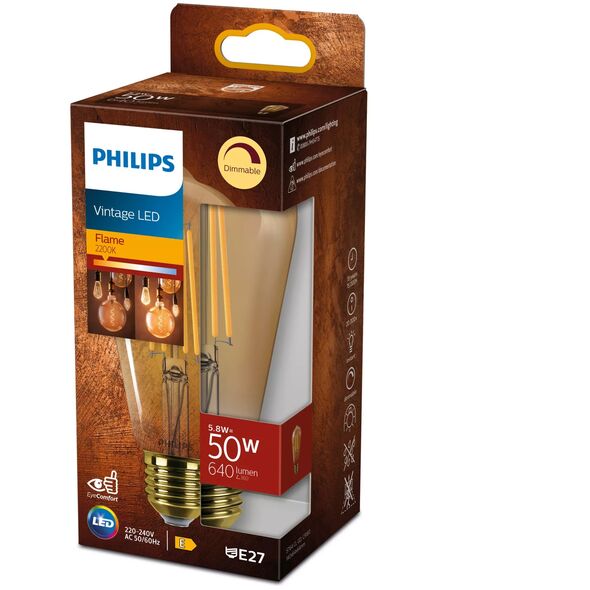 LED CLASSIC 50W ST64 E27 GOLD D 1PF/4