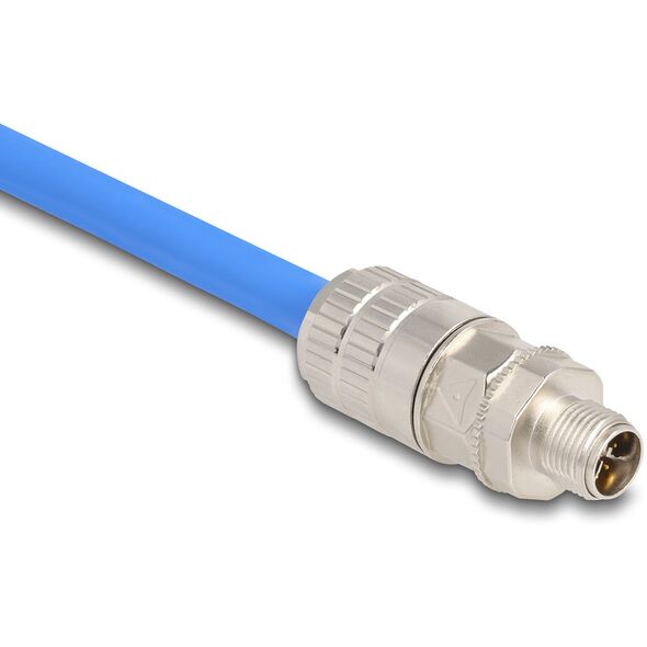 Delock - Δικτυακή υποδοχή - 8 pin M12-X (M) - CAT 6a - IEEE 802.3an