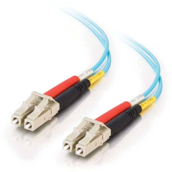 Καλώδιο Οπτικών Ινών C2G LC-LC 10Gb 50/125 OM3 Duplex Multimode PVC (LSZH) - Καλώδιο Δικτύου - LC Multi-Mode (M) σε LC Multi-Mode (M) - 10 m - Γυαλί - Duplex - 50/125 Μικρόμετρα - OM3 - Χωρίς Αλογόνα - Ακουαμαρίνα