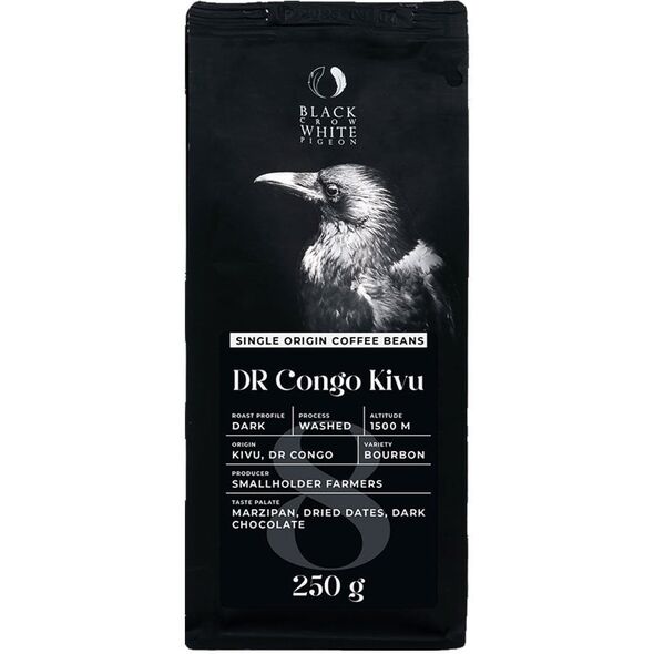 Καφές μονοποικιλιακός Black Crow White Pigeon DR Congo Kivu, 250 γρ