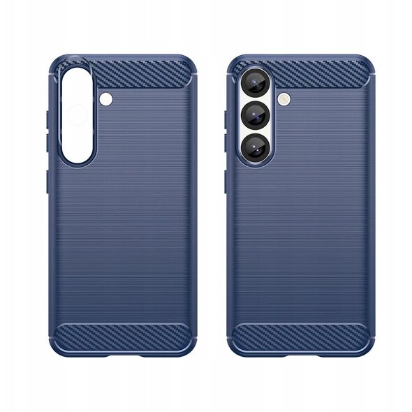 Θήκη σιλικόνης Carbon Case για iPhone 16e - μπλε