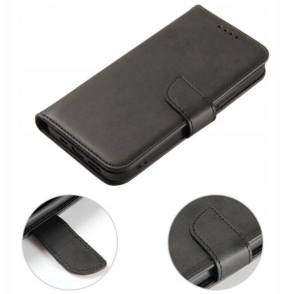 Θήκη Magnet Case με καπάκι για Samsung Galaxy S25 Edge - μαύρο