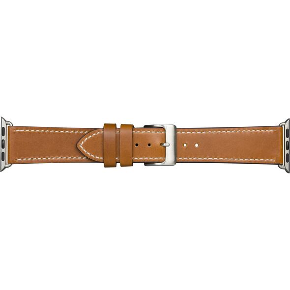 Copenhagen - Watch Strap for Apple Watch 1-8 (42/44/49 mm) - Tan/Silver