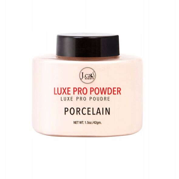 J.CAT BEAUTY_Luxe Pro Powder sypki puder utrwalający 103 Porcelain 42g