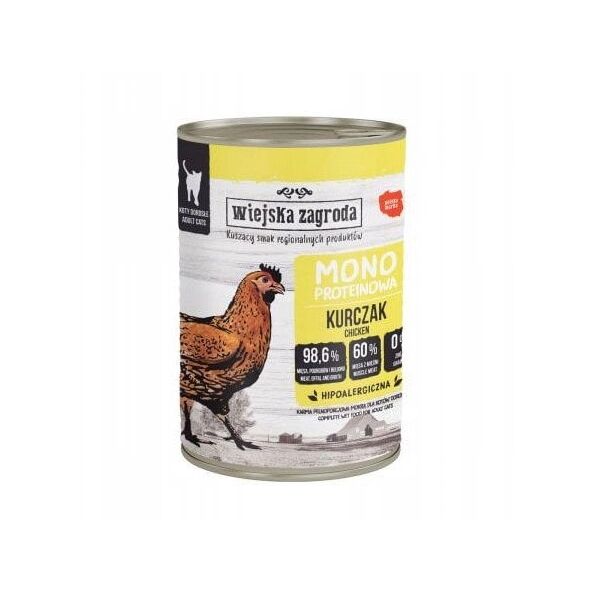 Karma mokra dla kota Monobiałkowa Kurczak (dorosły) 400g