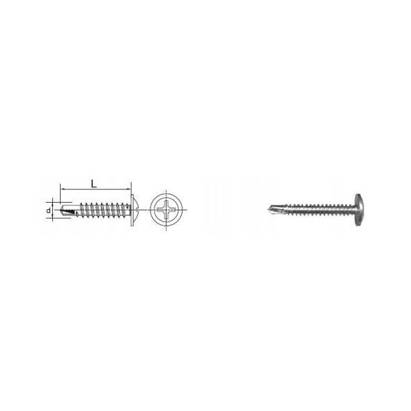 ΑΥΤΟΔΙΑΤΡΗΤΗ ΒΙΔΑ ΣΥΝΑΡΜΟΛΟΓΗΣΗΣ 4.2*16MM RAL 8004