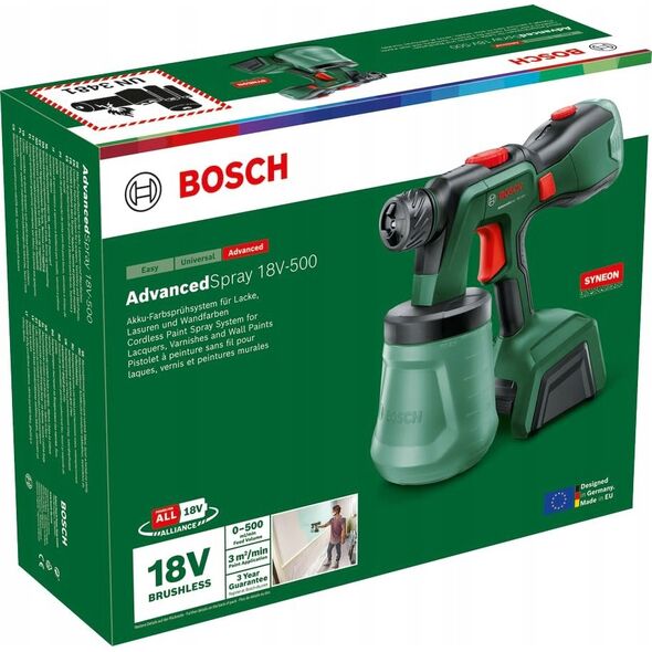 BOSCH ΠΙΣΤΟΛΕΤΟ ΓΙΑ ΒΑΦΗ ADVANCED SPRAY 18V-500 4,0Ah