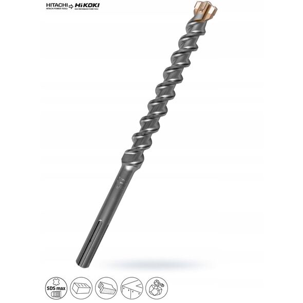 Τρυπάνι SDS MAX HIKOKI Τετράγωνη Άκρη 45 x 920mm