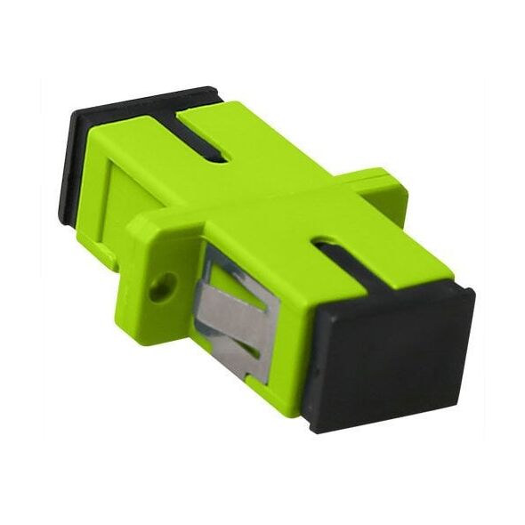 ACT Fiber optic SC-SC simplex adapter multimode OM5. Connectors: SC/SC Adapter sc simplex om5 fl lime (EA1026)