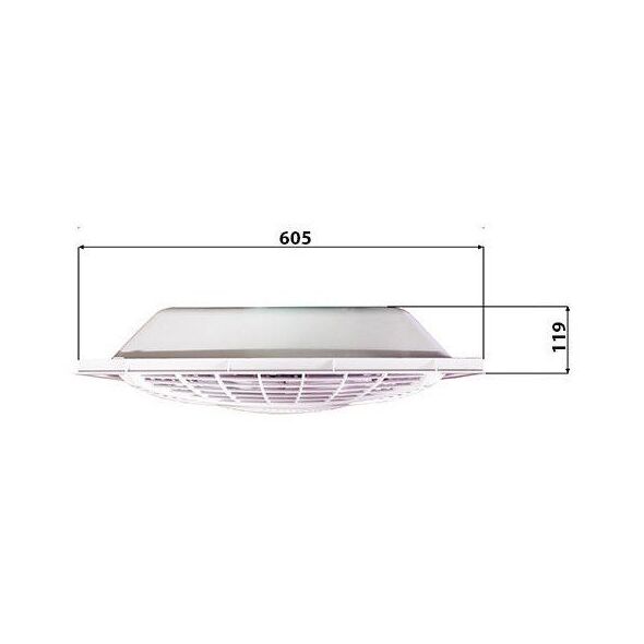 Westinghouse Windsquare Loftsventilator 46 W, 50 W, 52 W (Ø x H) 36 cm x 21 cm Hvid