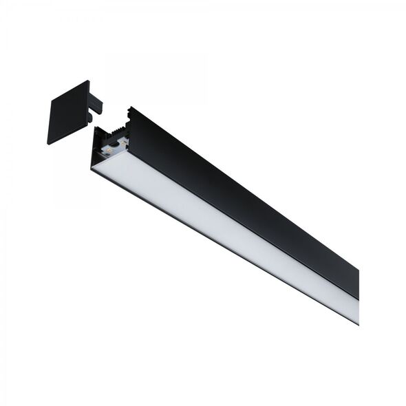 Γραμμικό φωτιστικό σύστημα LINION LED 17W 1m 3000K IP20 24V μαύρο RAL 9004 / αλουμίνιο