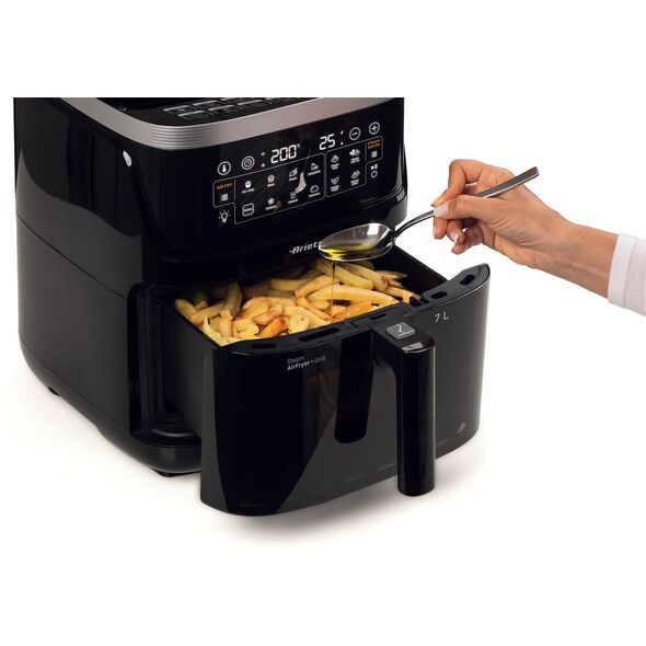 Ariete 4636/00 Μονή 7 l Αυτόνομη 1700 W Φριτέζα ζεστού αέρα Μαύρη