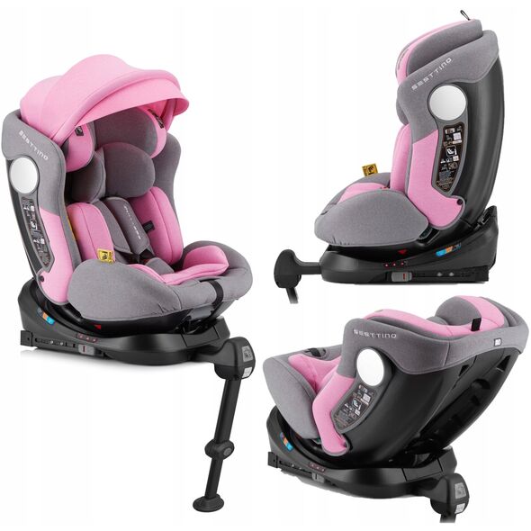 ΚΑΘΙΣΜΑ ΑΥΤΟΚΙΝΗΤΟΥ SESTTINO HEXAGON PINK PRO I-SIZE 0-36 KG 40-150