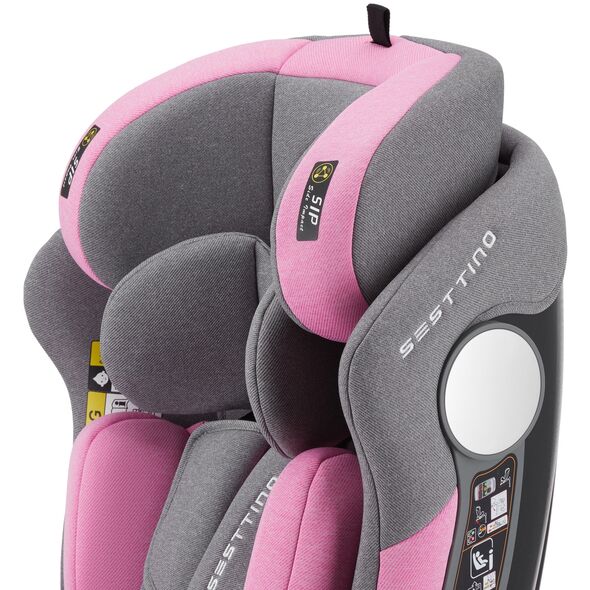 ΚΑΘΙΣΜΑ ΑΥΤΟΚΙΝΗΤΟΥ SESTTINO HEXAGON PINK PRO I-SIZE 0-36 KG 40-150