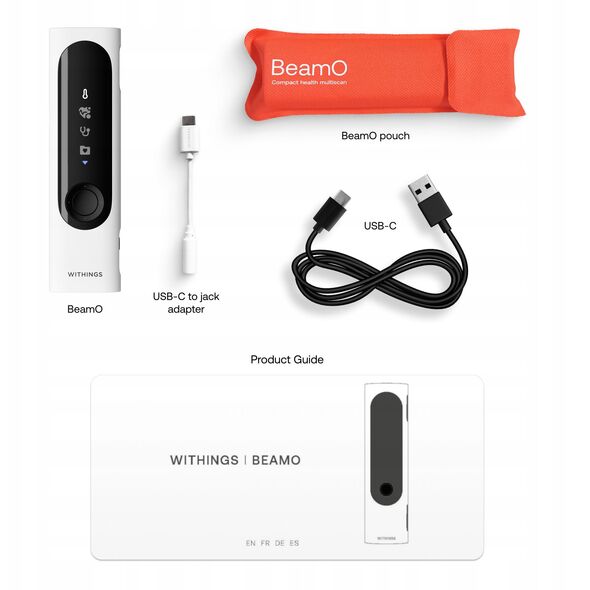 Withings BeamO - πολυλειτουργική συσκευή για την παρακολούθηση της υγείας (θερμόμετρο, παλμικό οξύμετρο, ΗΚΓ, ψηφιακό στηθοσκόπιο). Ιατρική συσκευή