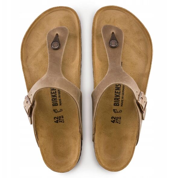 Birkenstock Gizeh LEOI 943811 Brązowe 38