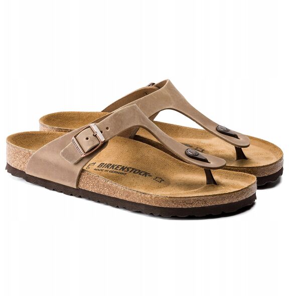 Birkenstock Gizeh LEOI 943811 Brązowe 38