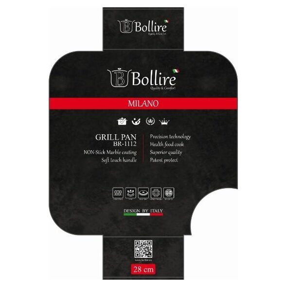 Patelnia Bollire Bollire Grill keptuvė MILANO Line, 28 cm