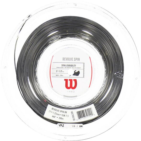 Wilson Revolve Spin String Reel, Μαύρο, 17/1.25 mm