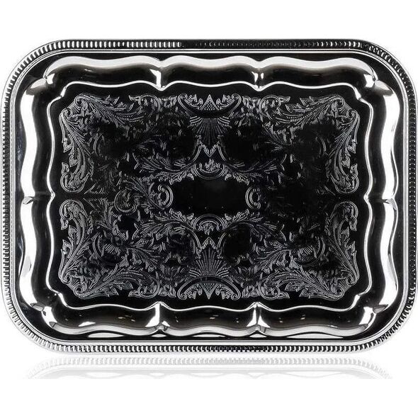 Ορθογώνιος μεταλλικός δίσκος AKCENT 41x31 cm