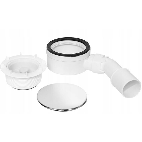 ΣΙΦΩΝΙ ΝΤΟΥΖΙΕΡΑΣ ΧΑΜΗΛΟ 90MM ΧΡΩΜΙΟ ΥΨ. 60MM ΒΑΛΒΙΔΑ ΕΠΙΣΤΡΟΦΗΣ