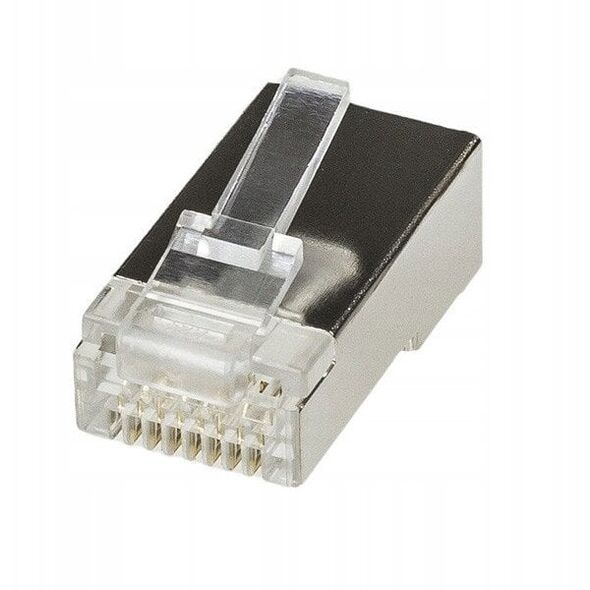 Βύσμα modular WM8p8c (RJ-45), κατ.6A, για στρογγυλό καλώδιο, link, θωρακισμένο