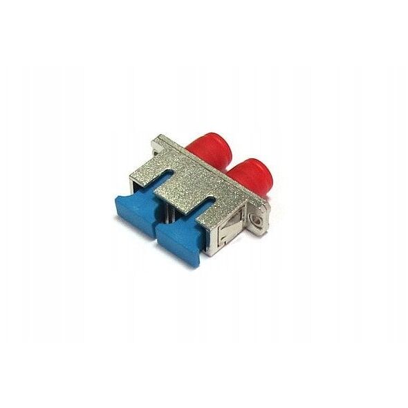 Προσαρμογέας οπτικών ινών υβριδικός SC/UPC - FC/UPC duplex MM