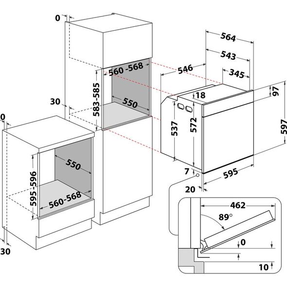 ΕΝΤΟΙΧΙΖΟΜΕΝΟΣ ΦΟΥΡΝΟΣ WOI4S8CM1SXA WHIRPOOL